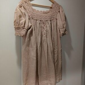 Doen navan dress in sun-dried rose